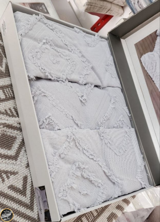 روتختی دونفره پیکه ترک (سه تکه - طوسی)