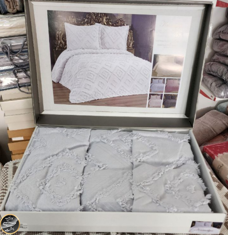 روتختی دونفره پیکه ترک (سه تکه - طوسی)