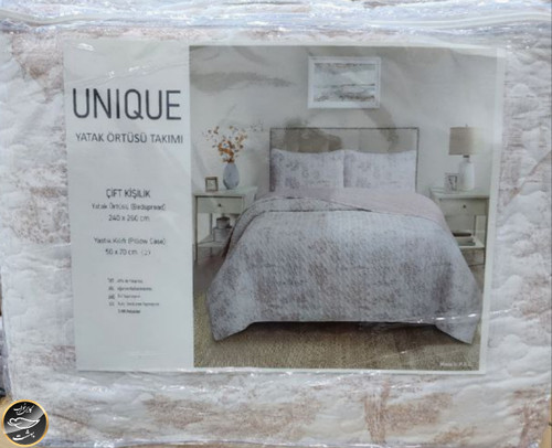 روتختی یک نفره پنبه دوزی کتان ترک (دو تکه)