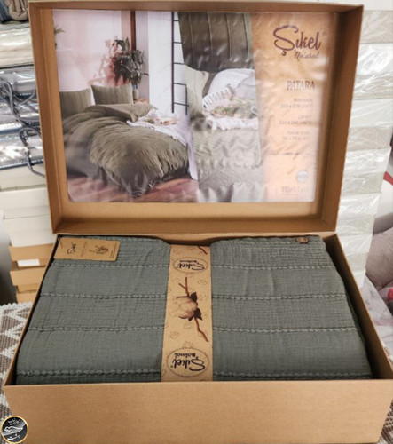 ست کاور لحاف دونفره برند شیکل ترک ( 4 تکه)