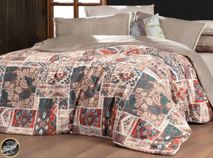 ست کاور لحاف دونفره برند سارو ترک ( 4 تکه) Flannel