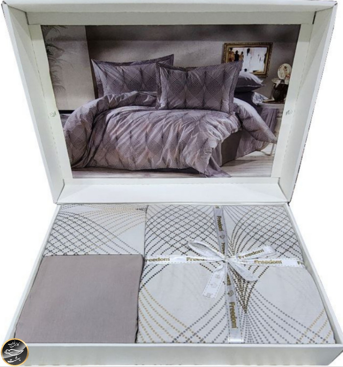 ست کاور لحاف دونفره برند فری دوم ترک ( 4 تکه)