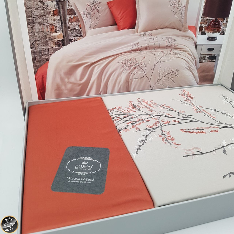 ست کاور لحاف دونفره ساتن برند دوکو ترک (شش تکه)