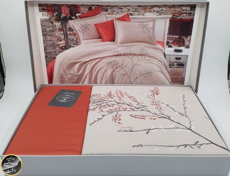 ست کاور لحاف دونفره ساتن برند دوکو ترک (شش تکه)