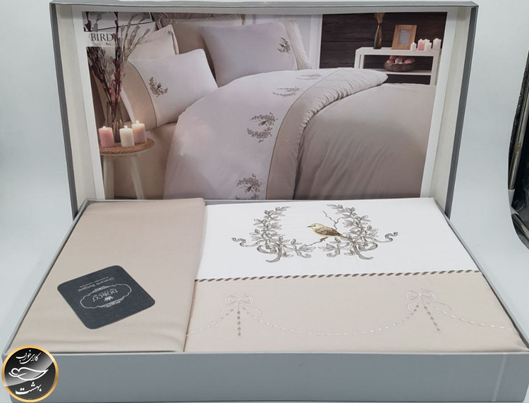 ست کاور لحاف دونفره ساتن برند دوکو ترک (شش تکه)