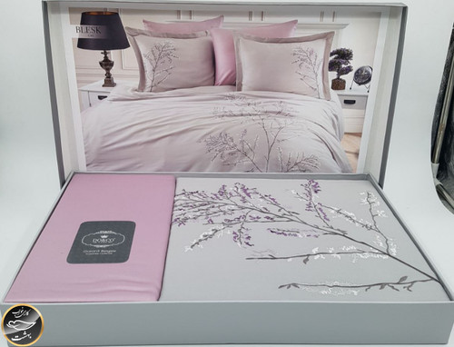 ست کاور لحاف دونفره ساتن برند دوکو ترک (شش تکه)