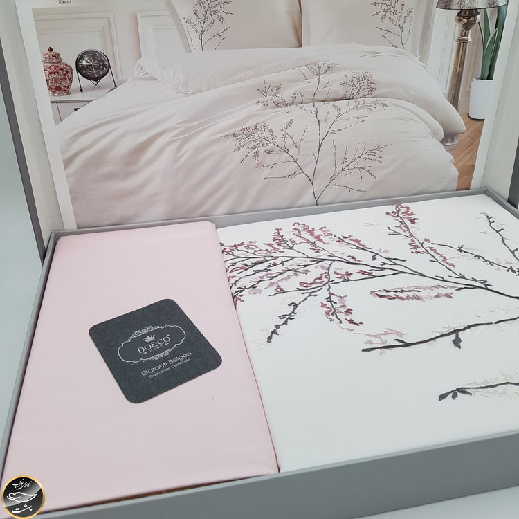 ست کاور لحاف دونفره ساتن برند دوکو ترک (شش تکه)