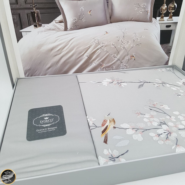 ست کاور لحاف دونفره ساتن برند دوکو ترک (شش تکه)