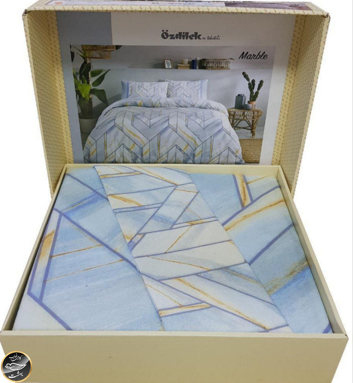 ست کاور لحاف دونفره برند ازدلیک ترک (چهار تکه) Marble