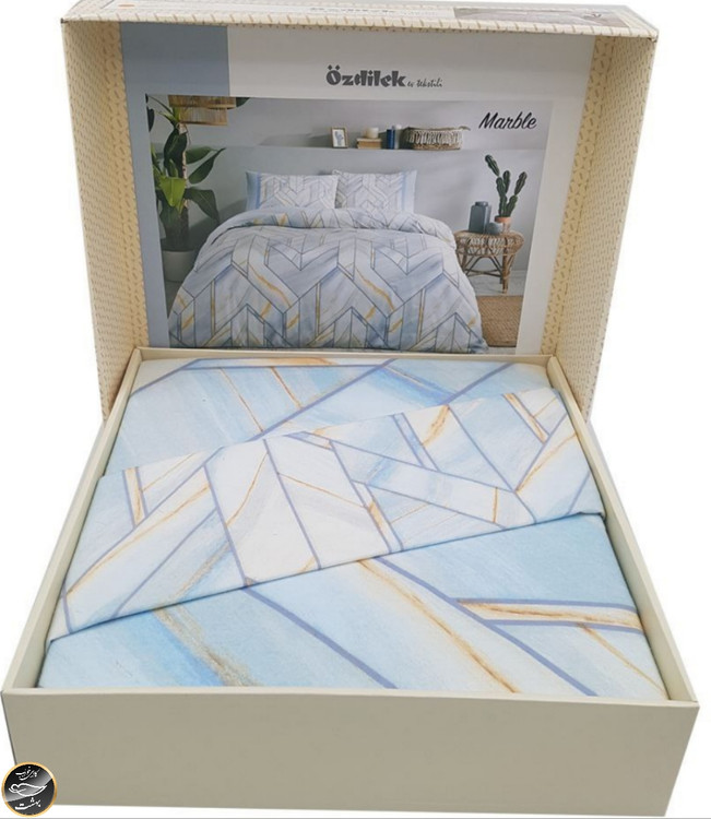 ست کاور لحاف دونفره برند ازدلیک ترک (چهار تکه) Marble