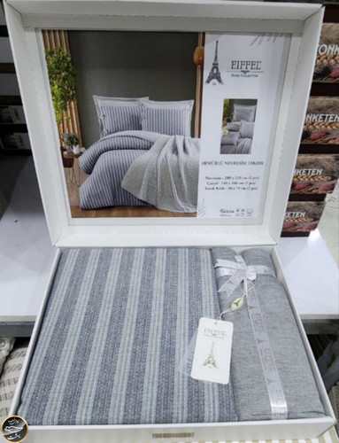 ست کاور لحاف دونفره برند ایفل ترک (چهار تکه)