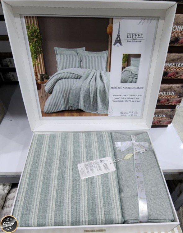 ست کاور لحاف دونفره برند ایفل ترک (چهار تکه)