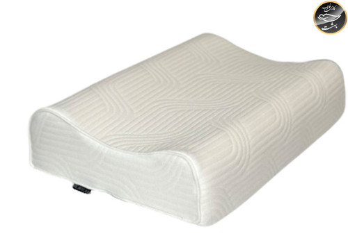 بالش طبی مموری فوم مدل موج (سایز لارج با رویه اضافه و چشم بند)