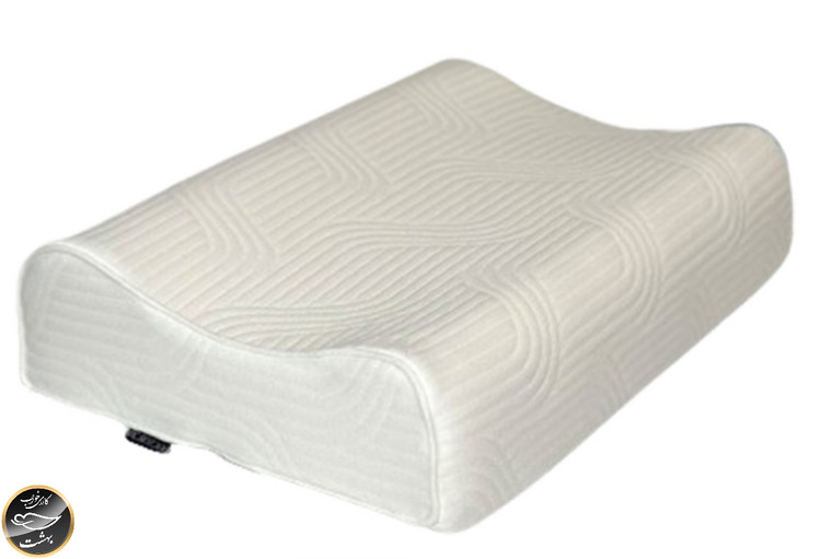 بالش طبی مموری فوم مدل موج (سایز لارج پلاس بدون رویه اضافه و چشم بند)