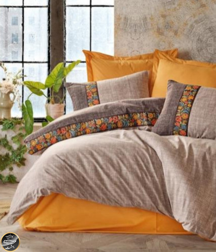 ست کاور لحاف دونفره Folk Art - Vizon (چهار تکه)