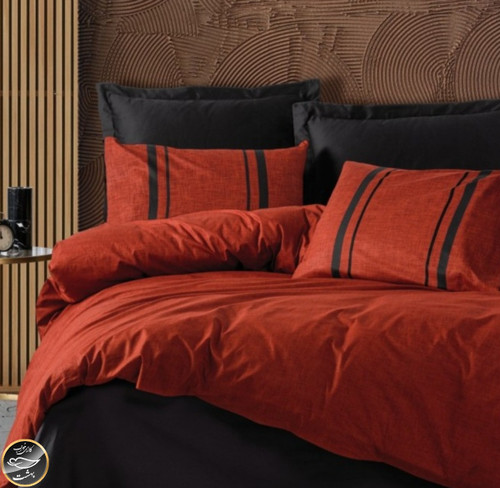 ست کاور لحاف دونفره Plain - Bitter Kiremit (چهار تکه)