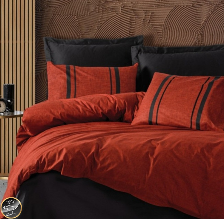 ست کاور لحاف دونفره Plain - Bitter Kiremit (چهار تکه)