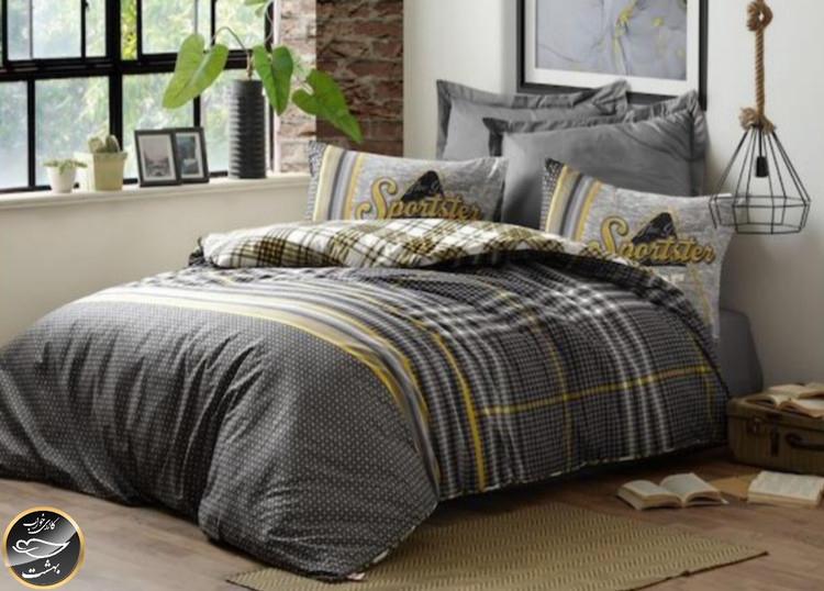 ست کاور لحاف دونفره Masculine - Leonardo Gri (چهار تکه)