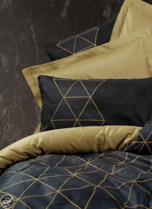 ست کاور لحاف دونفره Dark - Veta Gold (چهار تکه)