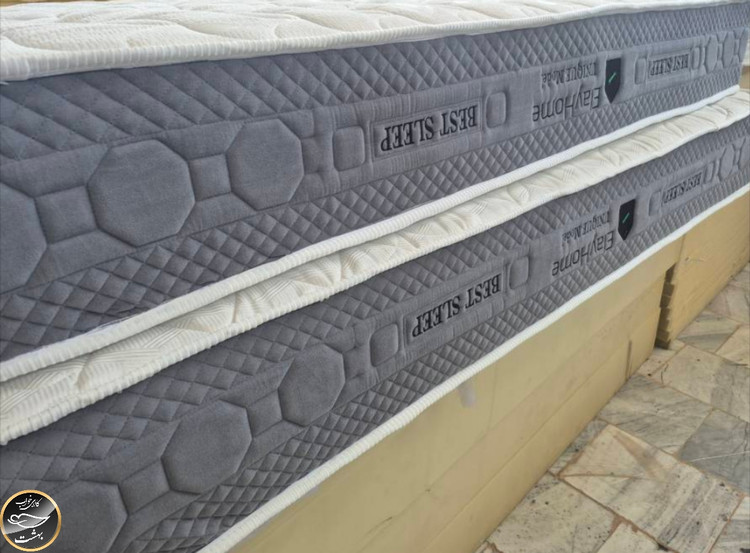 تشک اقتصادی فنری یک نفره سایز 120x200 سانتی متر ( فنر متصل - بونل)