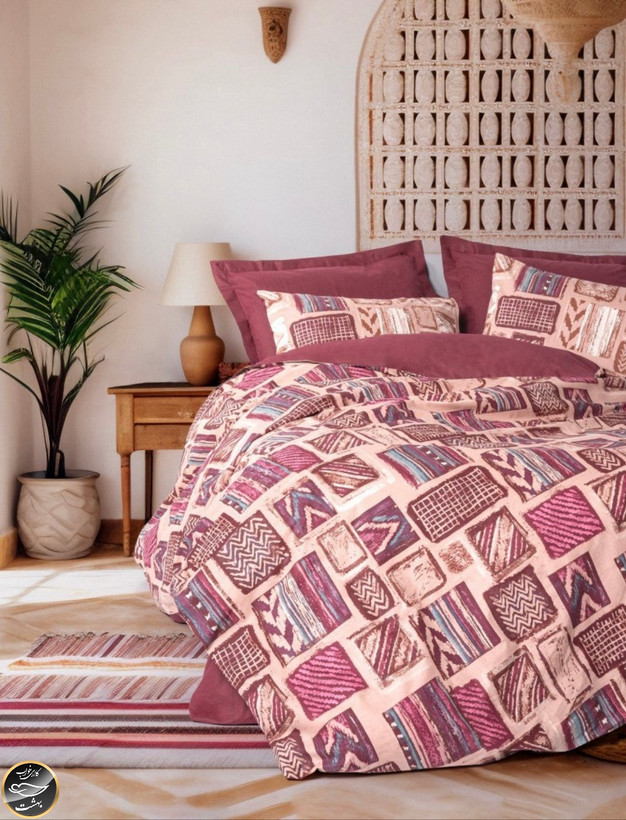 ست کاور لحاف یک نفره (سه تکه) Ethnic - Estilo Bordo