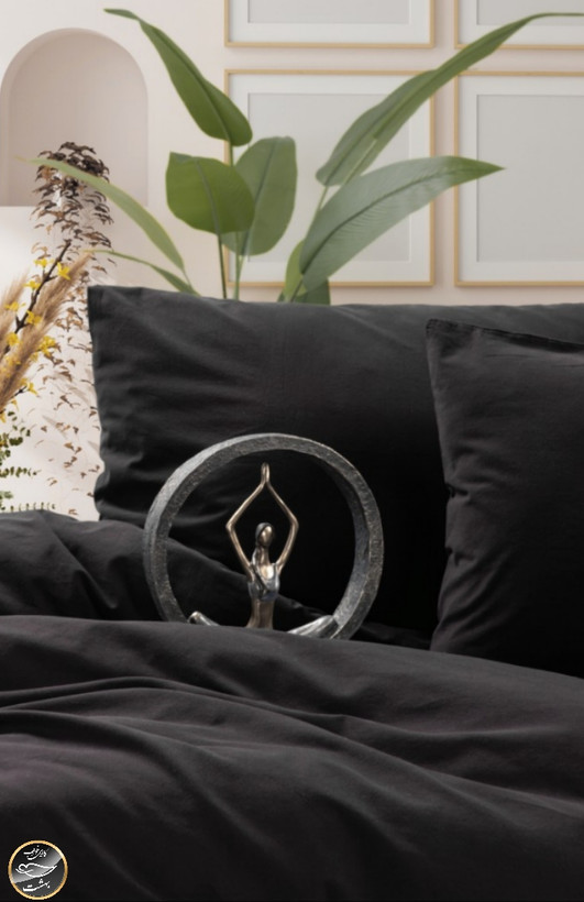 ست کاور لحاف دونفره Neat - Siyah (چهار تکه)