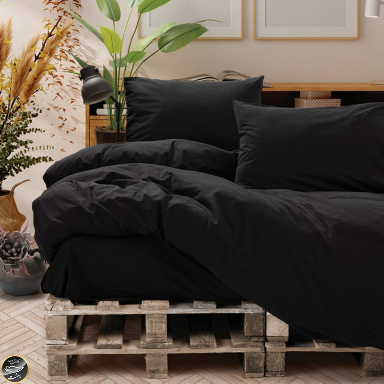 ست کاور لحاف دونفره Neat - Siyah (چهار تکه)