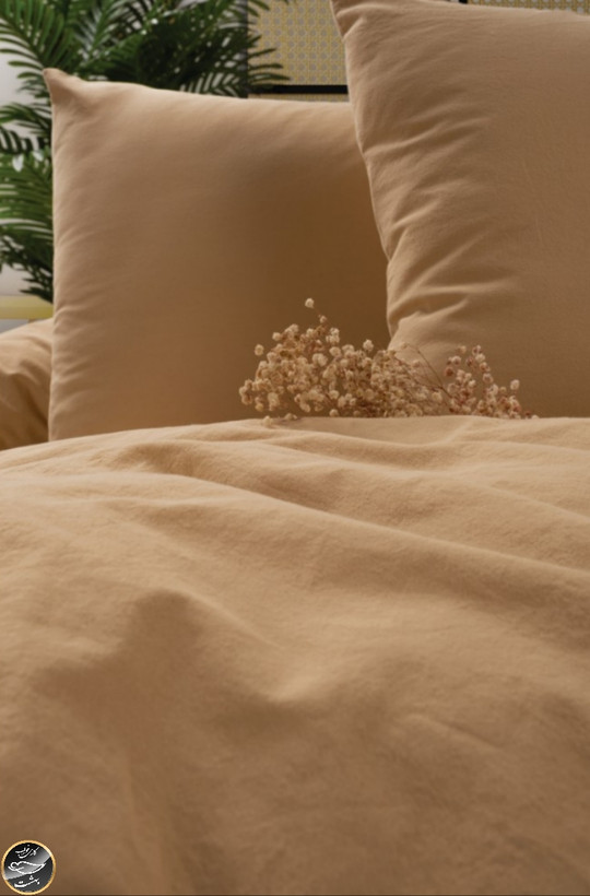 ست کاور لحاف دونفره Neat - Bej Krem (چهار تکه)