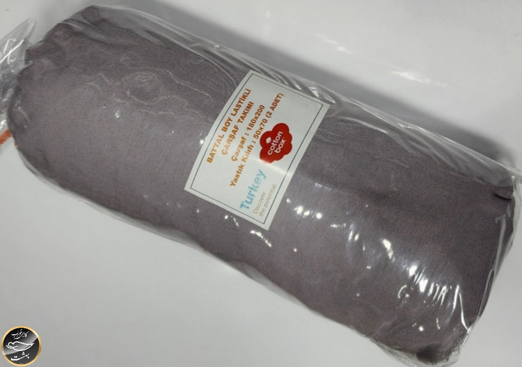 نیم ست دونفره (عرض ۱۸۰ سانتی متر - کوتون باکس - طوسی روشن)