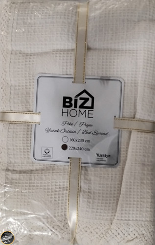 روتختی پیکه دونفره ترک برند Biz Home (یک تکه - شیری)