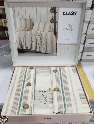 ست کاور لحاف دونفره مدل IMRE برندCLASY ترک (چهار تکه)