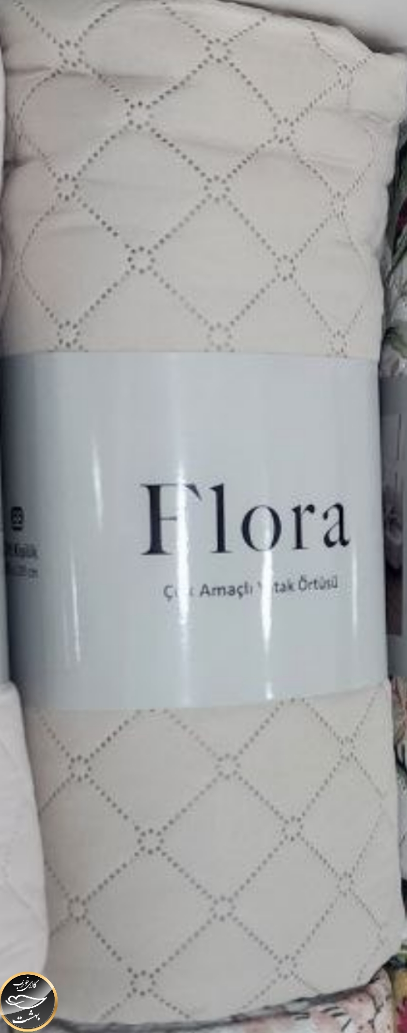 روتختی تابستانی دونفره (یک تکه - رنگ بژ - 200x220 سانتی متر)