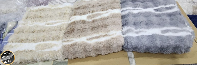 رومبلی خز دار (رنگ بژ - 170x220 سانتی متر)