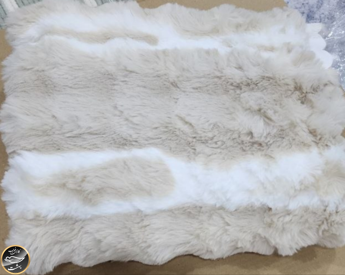 رومبلی خز دار (رنگ کرم - 170x220 سانتی متر)