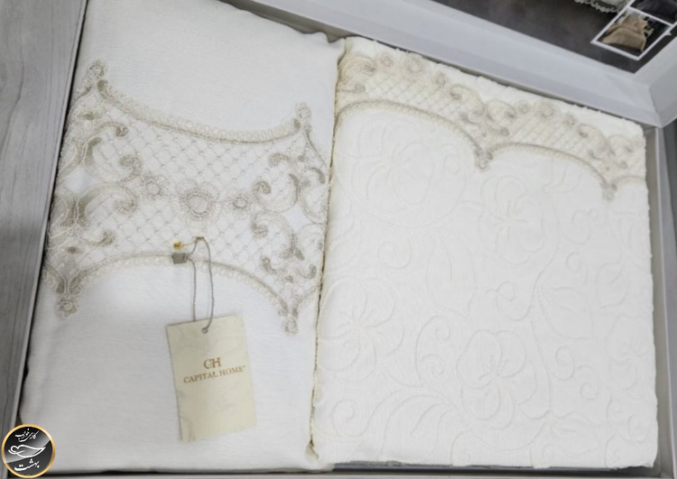 ست پیکه دونفره مدل Farah برند Capital Home ترک (هفت تکه)
