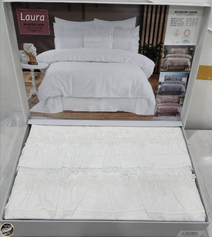 ست کاور لحاف دونفره مدل Laura برند Capital Home ترک (شش تکه)