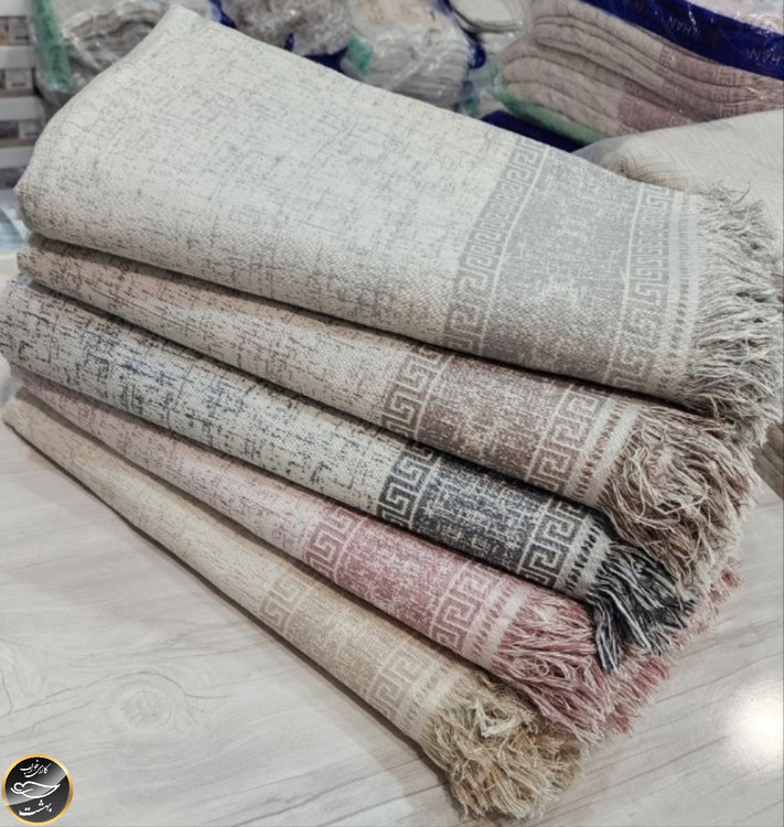 شال مبل ۱۷۰x300 سانتی متر مدل ورساچه (طوسی روشن)