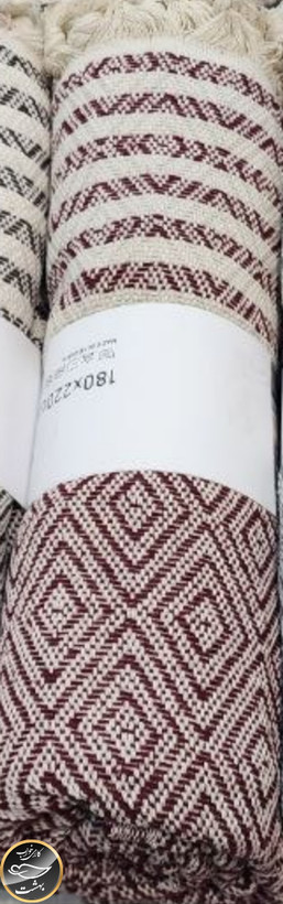 شال مبل ۱۷۰x220 سانتی متر (زرشکی)