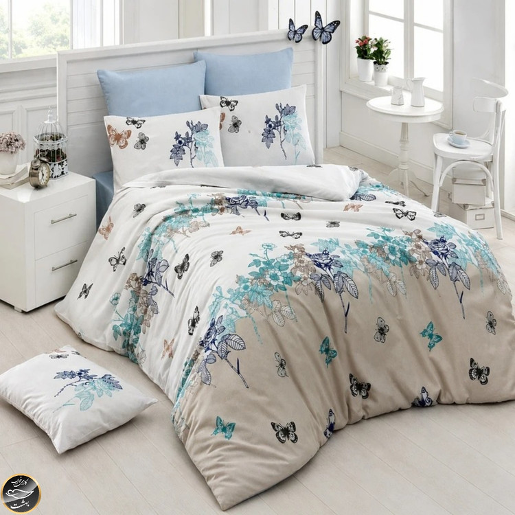 ست کاور لحاف دونفره پنبه دوزی 57180 Complete Seti Viven Home (شش تکه)