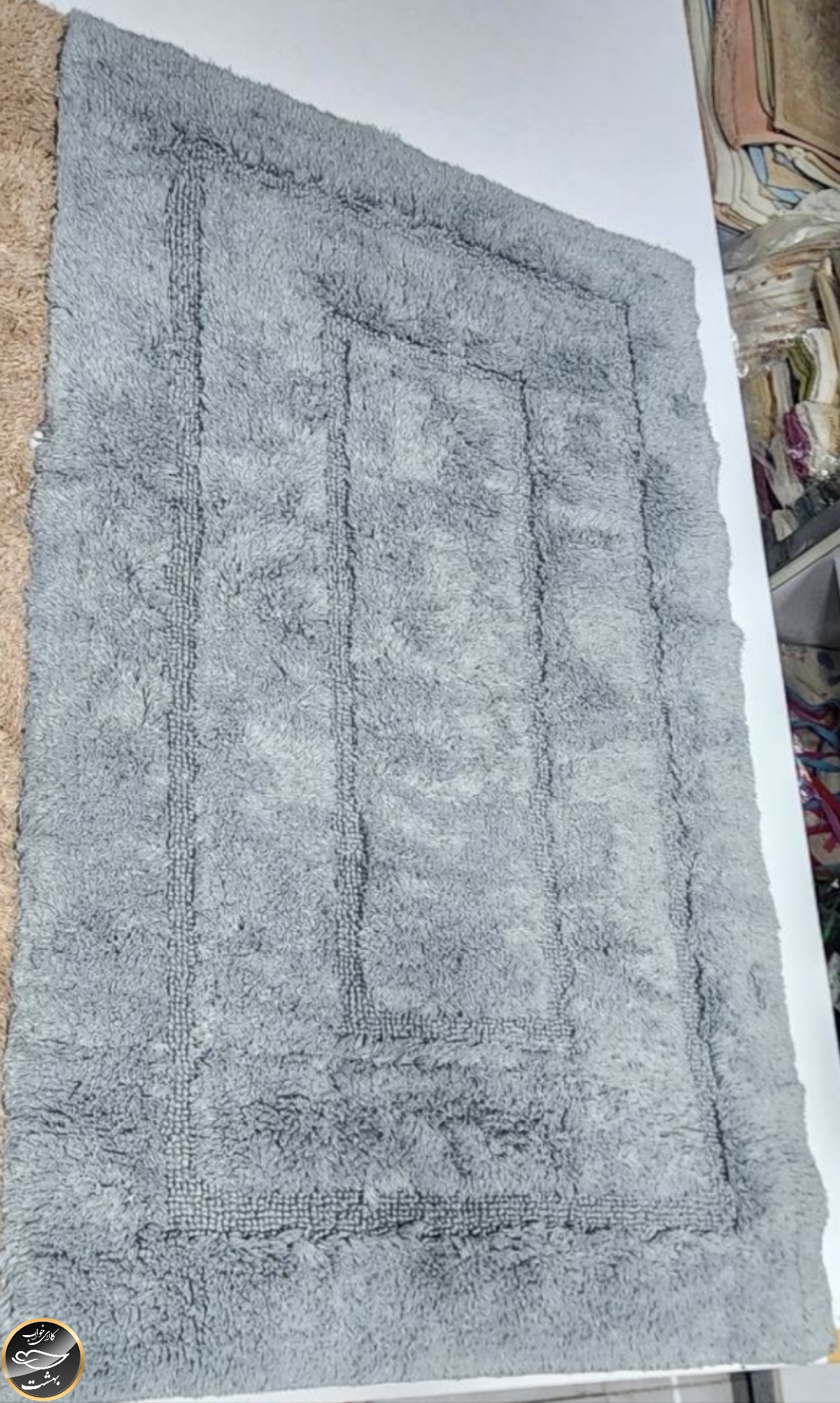 پادری پشمی (50x80 سانتی متر - طوسی)