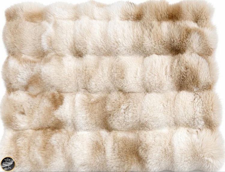 پادری خزدار برند کاراجا هوم ترک (50x80 سانتی متر - کرم)