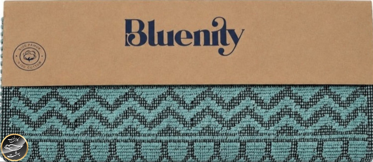 پادری گلیمی دوتایی برند Bluenity ترک مدل Mira (100x60 ، 50x60 سانتی متر - آبی)