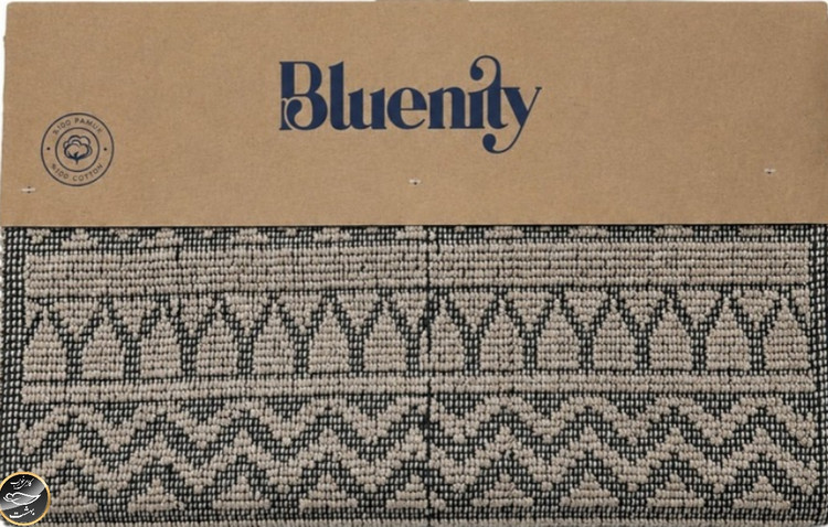 پادری گلیمی دوتایی برند Bluenity ترک مدل Mira (100x60 ، 50x60 سانتی متر - بژ)