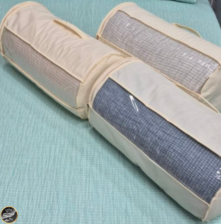 روتختی دونفره پنبه دوزی برند کاراجا ترک (سه تکه - طوسی تیره)