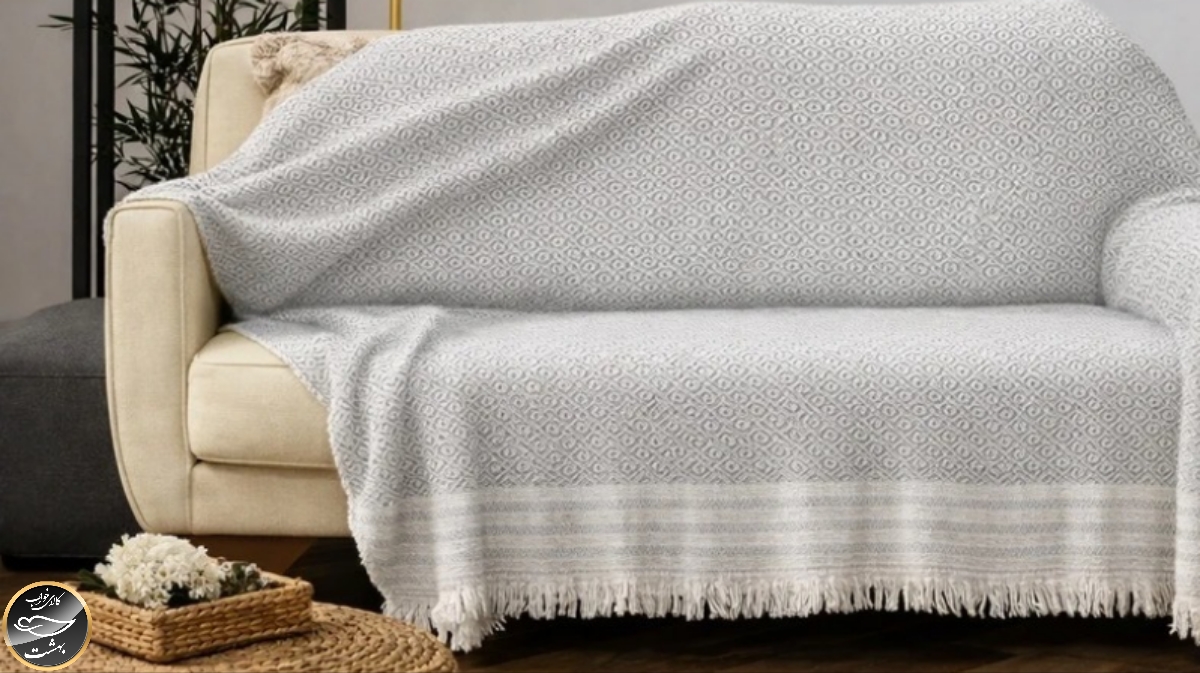 شال مبل برند کاراجا هوم ترک 180x220 سانتی متر (طوسی)