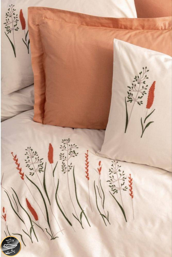 ست کاور لحاف دونفره Brode Rnf - Maia Karamel (شش تکه)