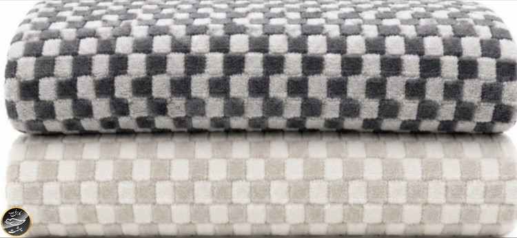 رومبلی دونفره پشمی (بژ - 180x215 سانتی متر)