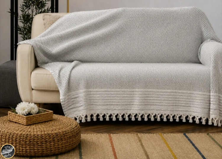 شال مبل برند کاراجا هوم ترک 180x220 سانتی متر (طوسی روشن)
