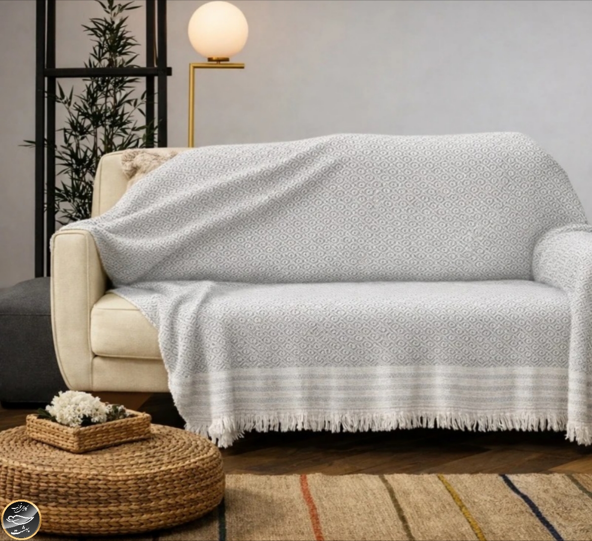 شال مبل برند کاراجا هوم ترک ۱۸۰x220 سانتی متر (طوسی)
