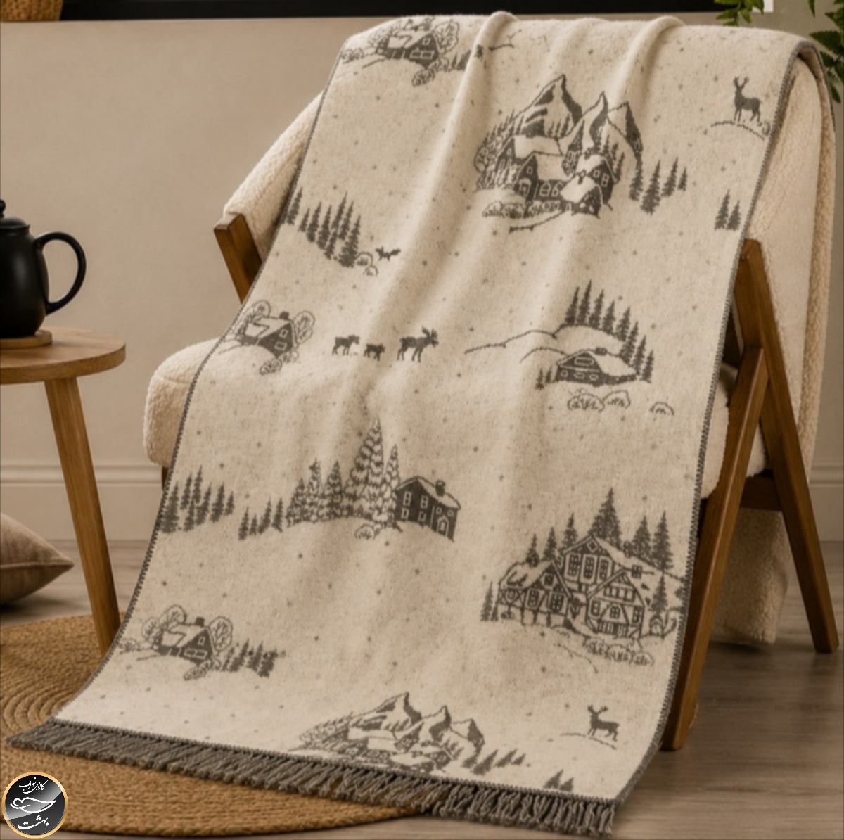 پتو دو نفره مسافرتی Merinos مدل 015